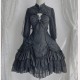Bowknot Goth Qi Lolita Dress JSK + Cropped Jacket Outfit by Alice Girl (AGL17)